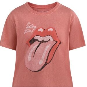 Time and Tru The Rolling Stones Tongue Logo Women's Graphic Tee